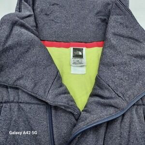 The North Face Womens Vest L/G Gray Puffer Sleeveless Full Zip